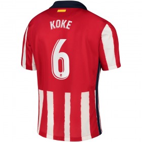 Jalkapallo Pelipaidat Atlético Madrid Koke 6 Kotipaita 2020-2021 Lyhythihainen